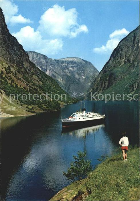 Dampfer Binnenschifffahrt Gudvangen Norwegen