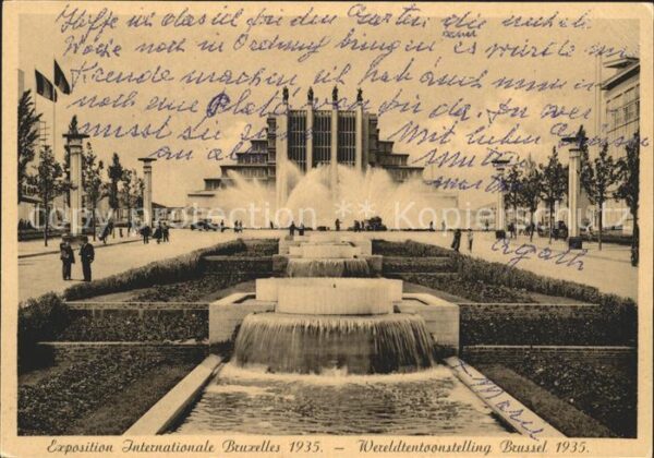 Exposition Internationale Bruxelles 1935 Boulevard du Centenaire