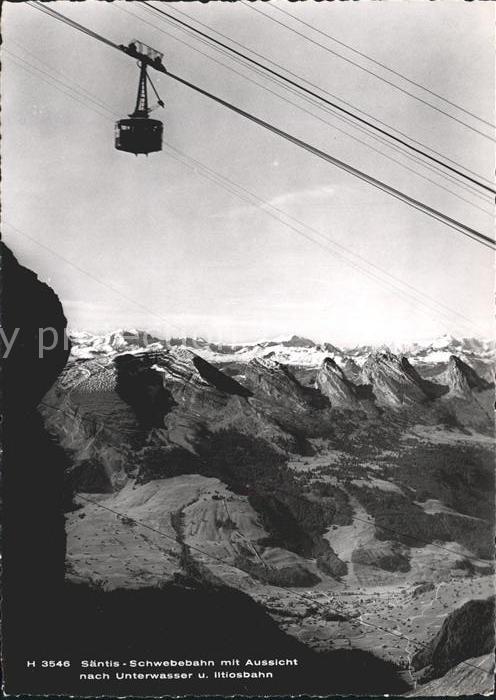 Seilbahn Säntis Unterwasser Iltiosbahn