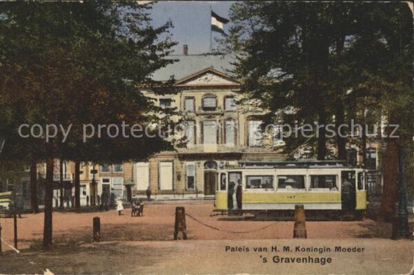 Strassenbahn 's Gravenhage Paleis van H.M. Koningin