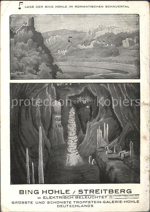 Hoehlen Caves Grottes Bing Höhle Streitberg