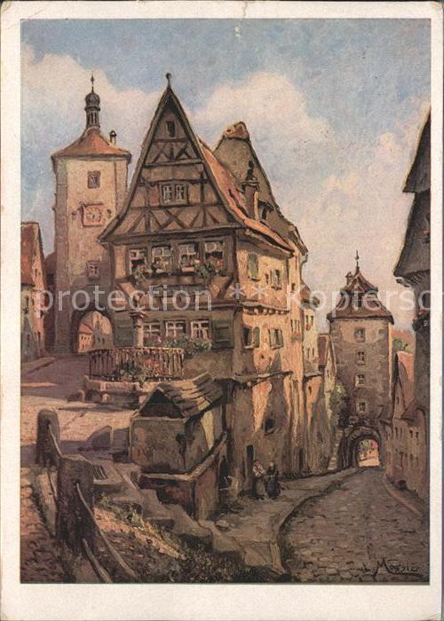 Moessler L. Rothenburg ob der Tauber Plönlein
