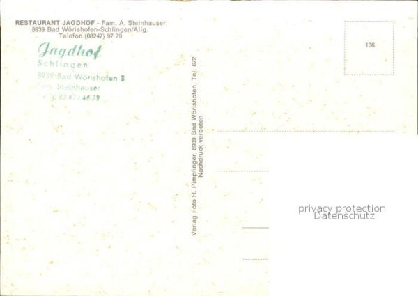 Schlingen Restaurant Jagdhof – Bild 2