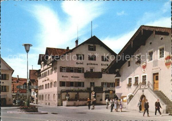 Reutte Tirol Ortspartie Hotel Goldener Hirsch Gemein