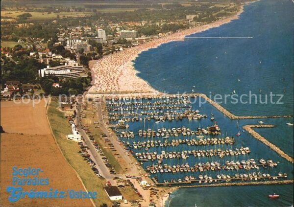 Groemitz Ostseebad Hafen Ostseeheilbad Fliegeraufnahme