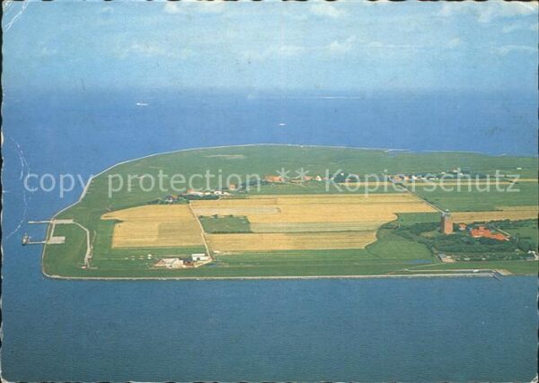 Insel Neuwerk Fliegeraufnahme mit Blick zum Hauptschi