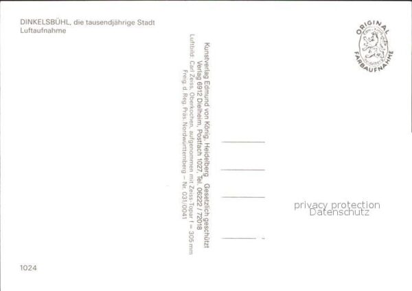 Dinkelsbuehl Fliegeraufnahme Wappen – Bild 2