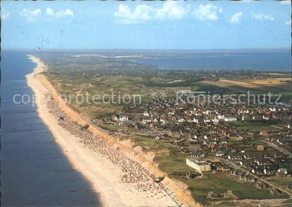 Wenningstedt Sylt Strand Fliegeraufnahme
