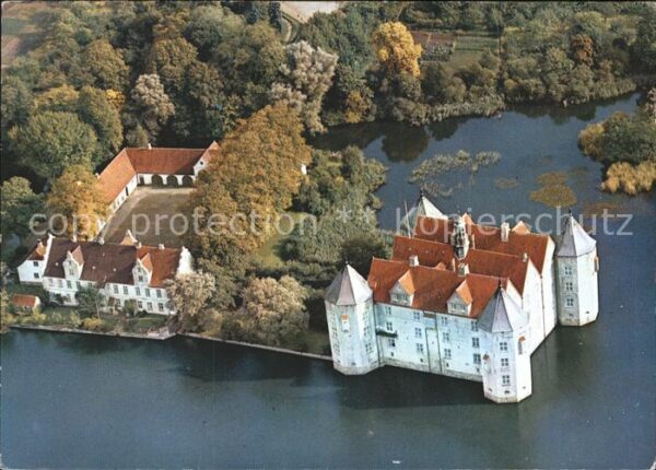Gluecksburg Ostseebad Schloss Fliegeraufnahme