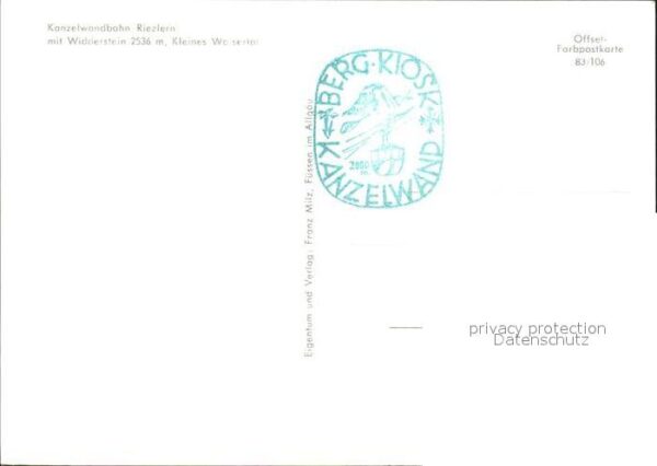Riezlern Kleinwalsertal Vorarlberg Kanzelwandbahn Bergbahn mit Widderstein – Bild 2