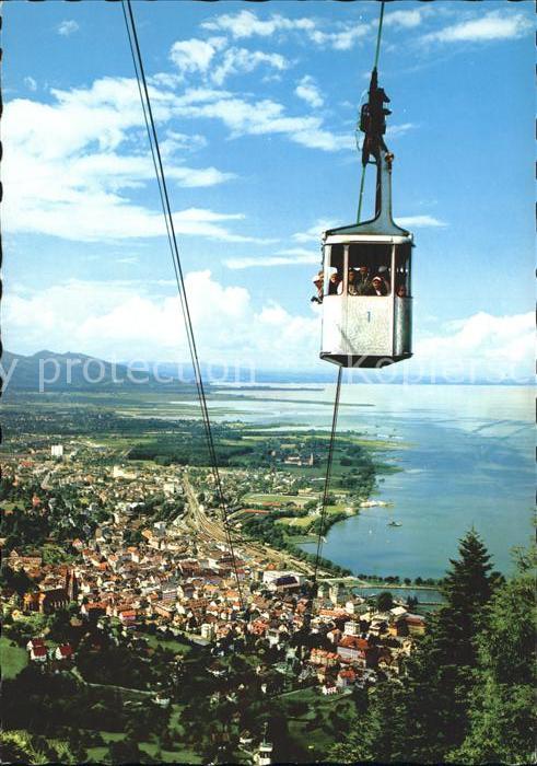 Bregenz Vorarlberg mit Pfänderbahn Bodensee