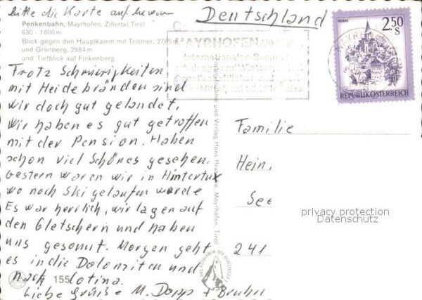 Mayrhofen Zillertal Penkenbahn Luftseilbahn Tristner Grünbe – Bild 2