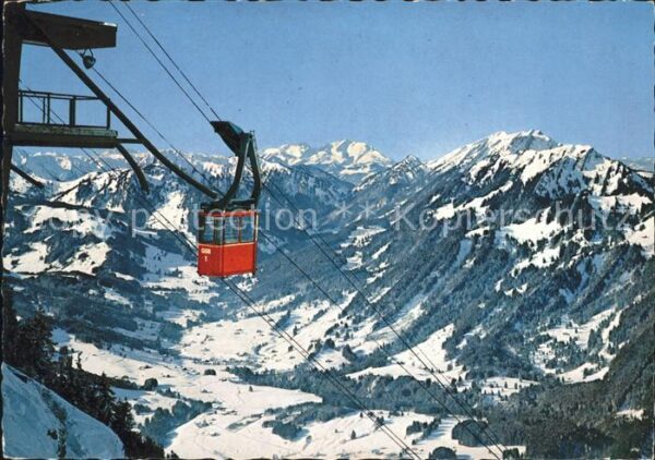 Gruenten Seilbahn Blick auf Hörner Gruppe Altman