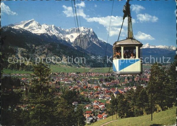 Garmisch-Partenkirchen Wankbahn Seilbahn Zugspitzgruppe Alpenp