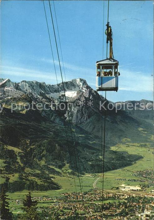 Garmisch-Partenkirchen Wankbahn Seilbahn Zugspitzgruppe Alpenp