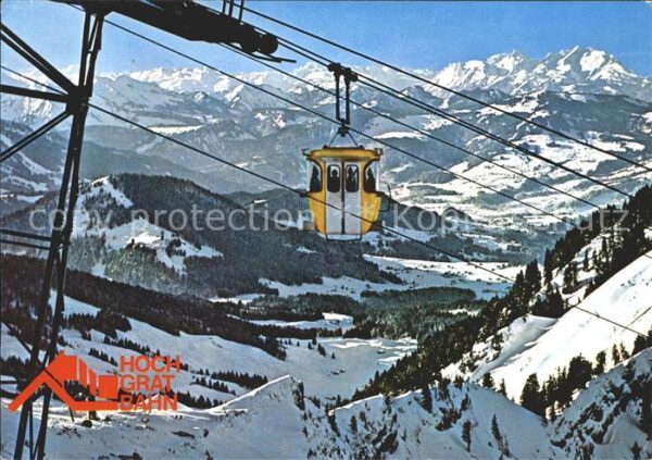 Steibis Hochgratbahn Blick auf Säntis und Schwe