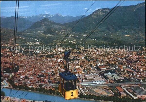 Trento Panorama Kabinenbahn Seilbahn Alpenpano