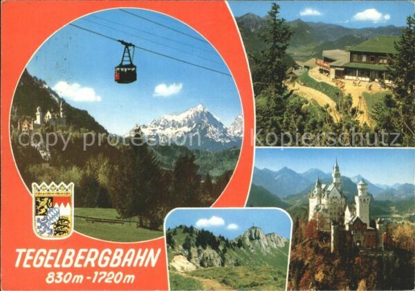 Schwangau Tegelbergbahn Seilbahn Schloss Neuschwa
