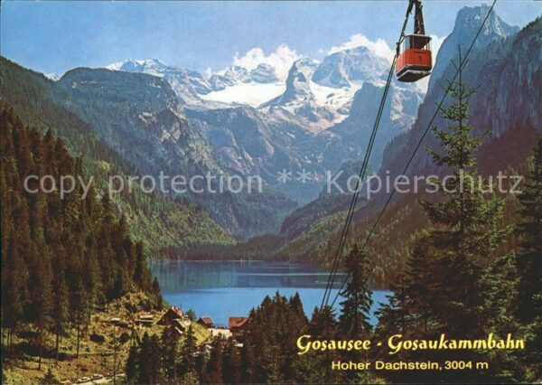 Gosau Oberoesterreich Gosausee Gosaukammbahn Seilbahn Hoher D
