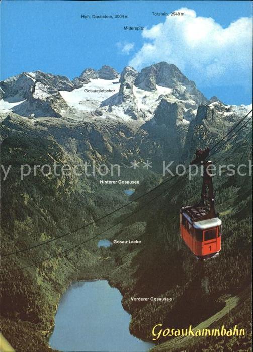 Gosau Oberoesterreich Gosaukammbahn Seilbahn Gosausee Hoher D