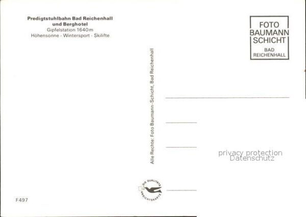 Bad Reichenhall Predigtstuhlbahn Seilbahn Bergstation T – Bild 2
