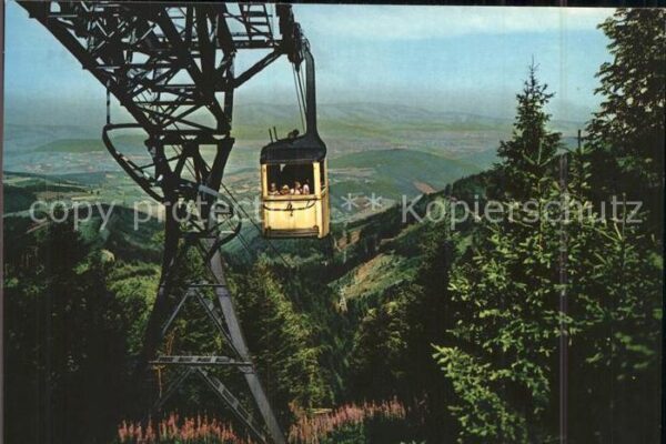 Freiburg Breisgau Schwebebahn zum Schauinsland Bergbahn