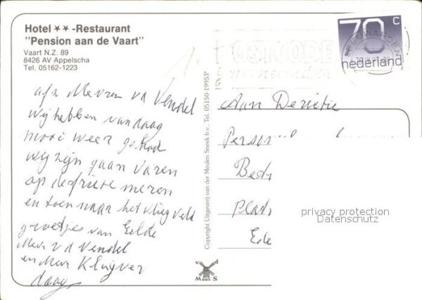 Appelscha Hotel Restaurant Pension aan de Vaart M – Bild 2