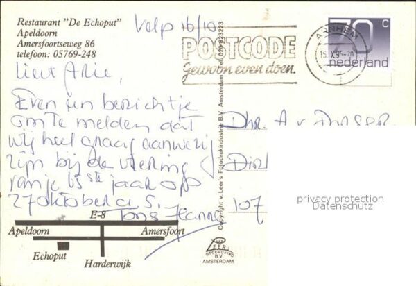 Apeldoorn Restaurant De Echoput Speisetafel Wein – Bild 2
