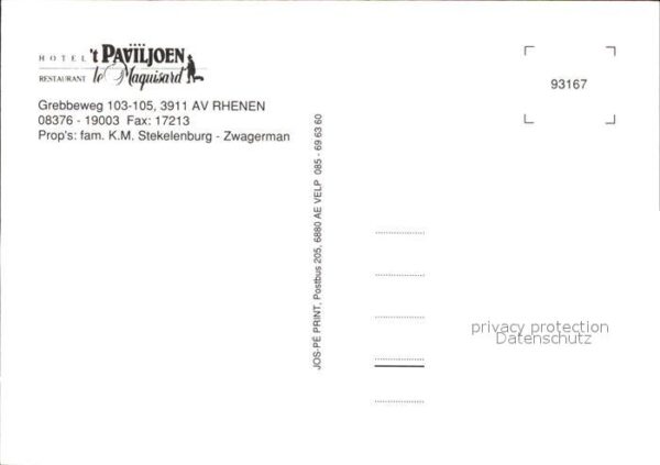 Rhenen Hotel Restaurant t Paviljoen – Bild 2