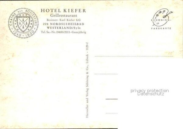 Westerland Sylt Hotel Kiefer Grillrestaurant Treppenauf – Bild 2