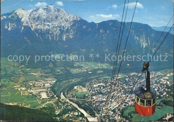 Bad Reichenhall Predigtstuhlbahn Seilbahn Panorama Hoch