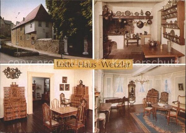 Wetzlar Lotte Haus Museum Möbel Zinnteller