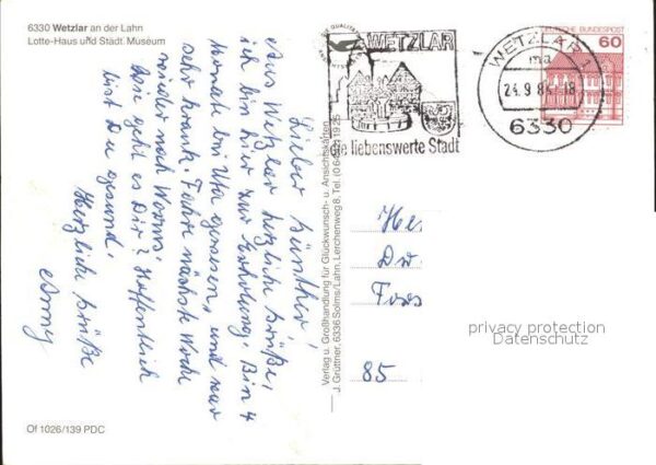 Wetzlar Lotte Haus Museum Möbel Zinnteller – Bild 2