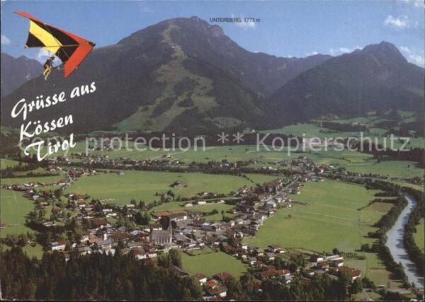Koessen Tirol Panorama Erholungsort mit Unterberg Kai