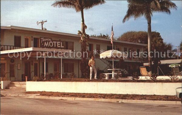 Vero Beach Tropical Motel Apartements Palmen