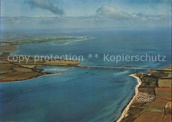 Fehmarn Fehmarnsundbrücke Vogelfluglinie Deutsc