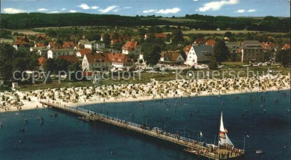 Scharbeutz Ostseebad Strand Fliegeraufnahme