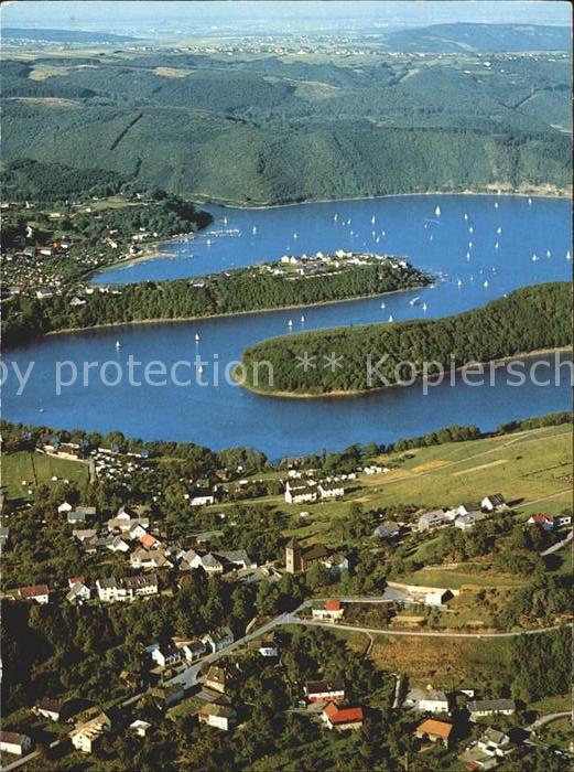 Rurberg an Rurtalsperre Schwammenauel Fliegerau