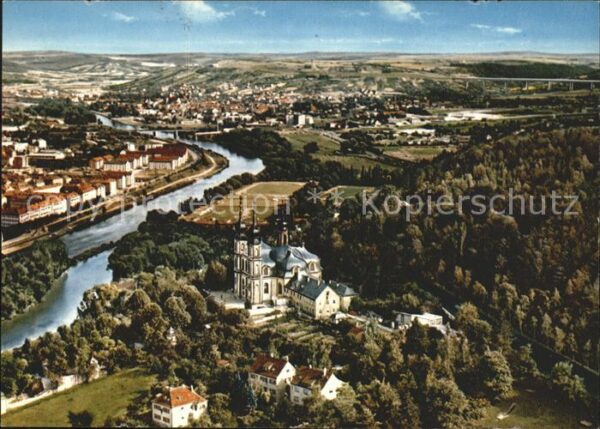 Wuerzburg Kapuzinerkloster Käppele Fliegeraufnahm