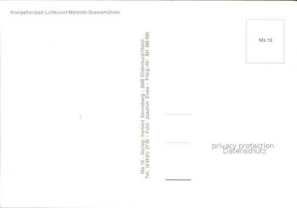 Malente-Gremsmuehlen Luftkurort Kneippheilbad Holsteinische – Bild 2