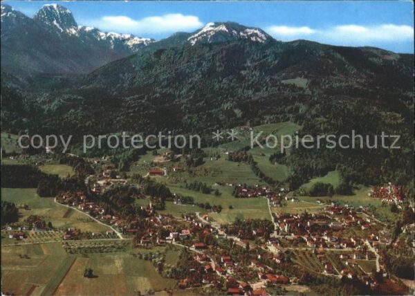Bad Feilnbach mit Wendelstein Bayerische Alpen Fliege