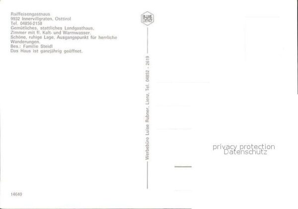 Innervillgraten Raiffeisengasthaus Ofenwinkel Bauernstu – Bild 2