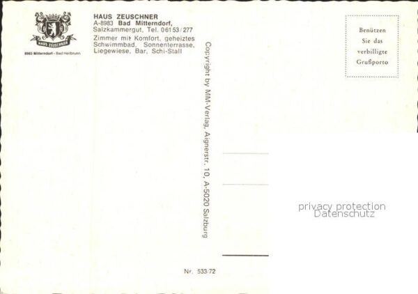Bad Mitterndorf Haus Zeuschner Gastraum Empfang Bar – Bild 2