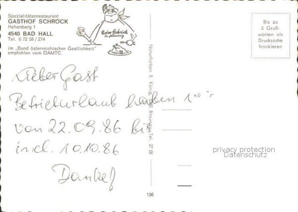 Bad Hall Oberoesterreich Gasthof Schröck Restaurant Bar – Bild 2