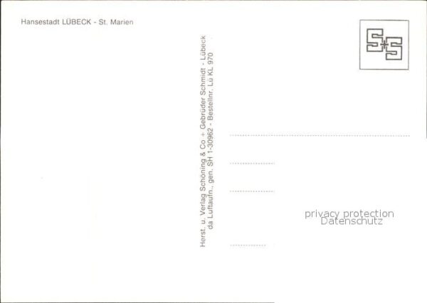 Luebeck St Marienkirche Hansestadt Fliegeraufna – Bild 2