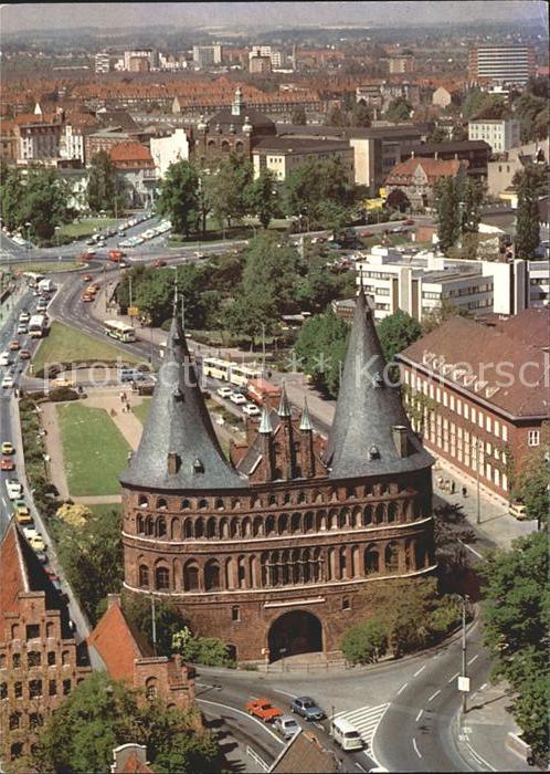 Luebeck Holstentor Blick vom Aussichtsturm St P