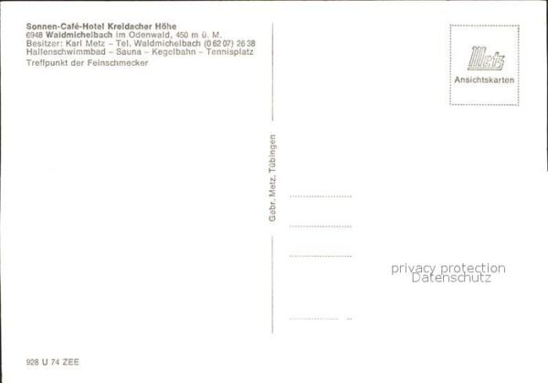 Waldmichelbach Sonnen-Cafe-Hotel Kreidacher Höhe – Bild 2