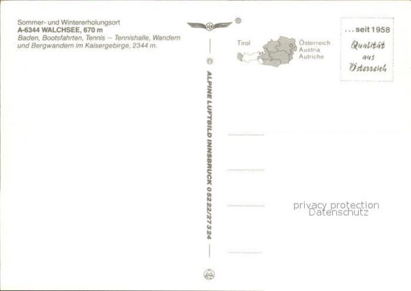 Walchsee Tirol Kaisergebirge Fliegeraufnahme – Bild 2