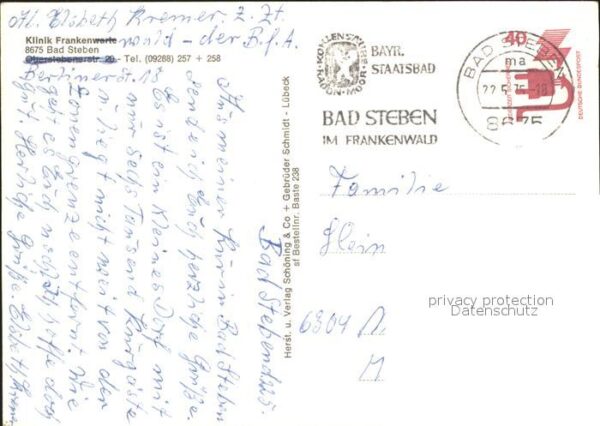 Bad Steben Klinik Frankenwarte – Bild 2
