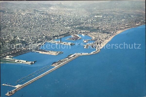 Barcelona Cataluna Vista aerea Puerto Fliegeraufnahme